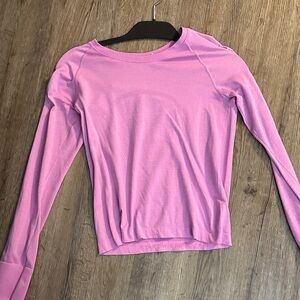 Lululemon Women's Athletic Long Sleeve Pink Top